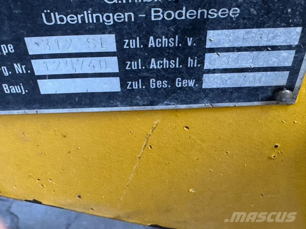 Kramer-allrad 312 SL Gumikerekes homlokrakodók