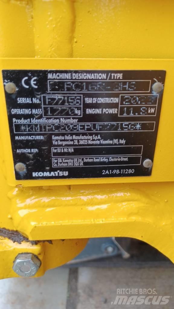 Komatsu PC16R-3HS Mini kotrók < 7t