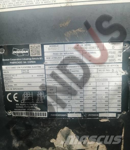 Doosan D 70 S-7 Dízel targoncák