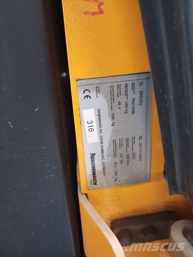 Jungheinrich EFG215 Elektromos targoncák