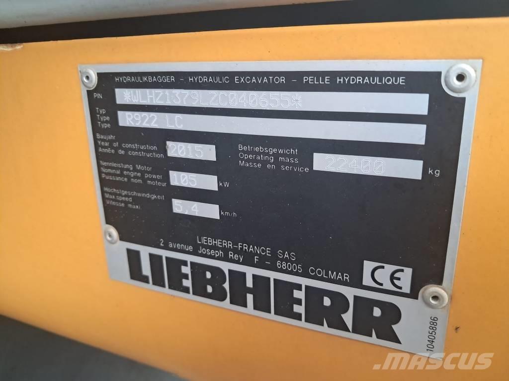 Liebherr R 922 LC Lánctalpas kotrók