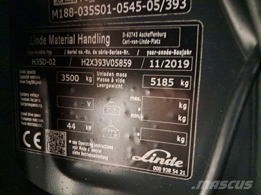 Linde H35D-02 Dízel targoncák