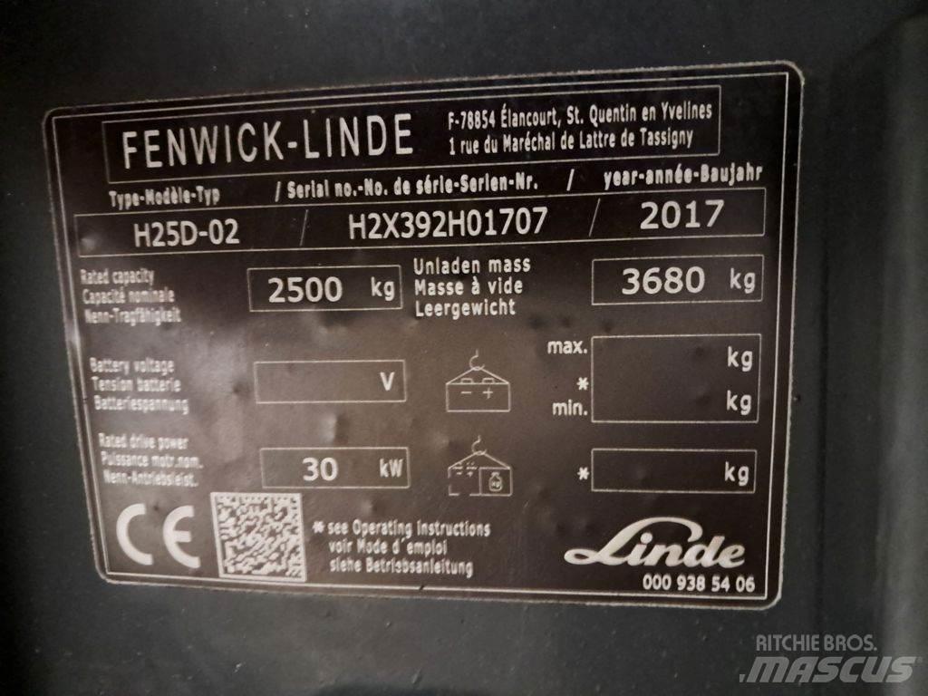 Linde H25D-02 Dízel targoncák