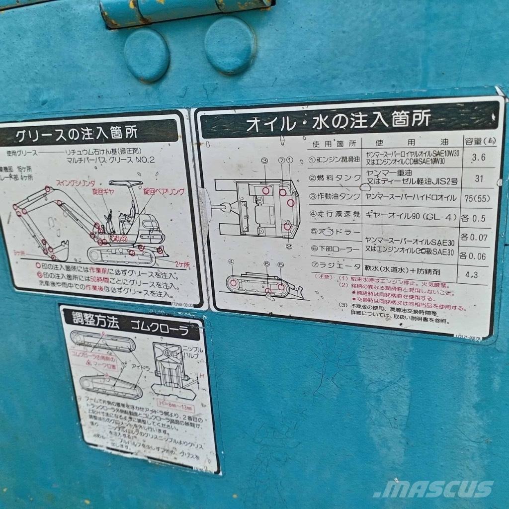 Yanmar B 22 Mini kotrók < 7t
