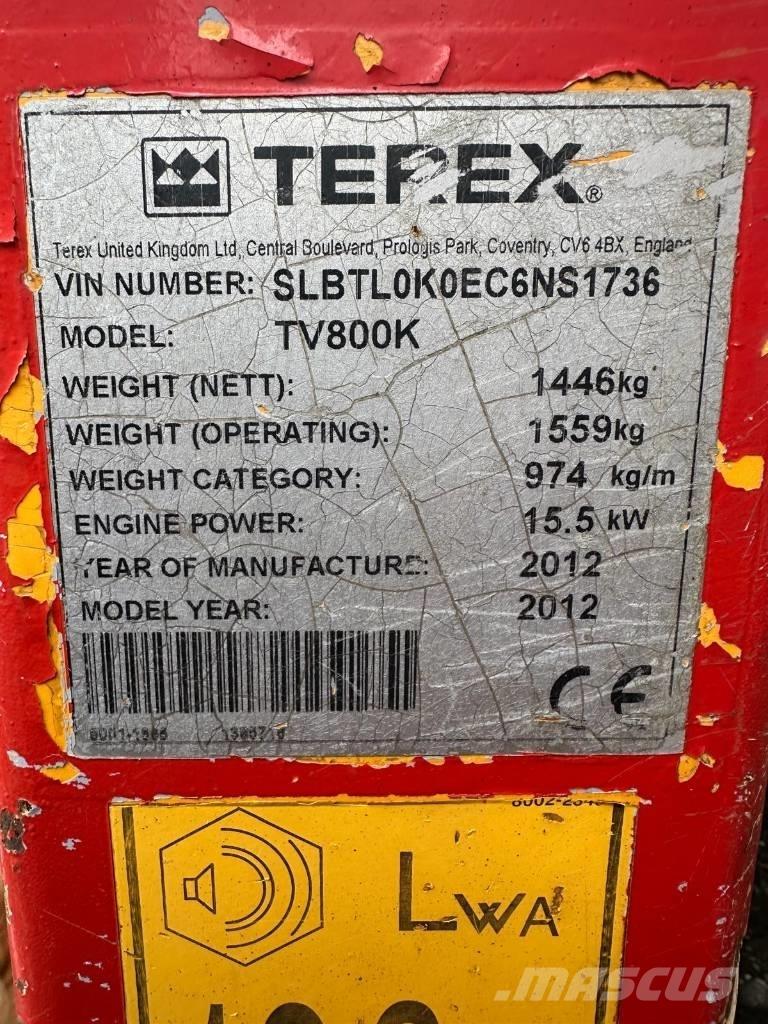 Terex TV 800 Ikerdobos hengerek