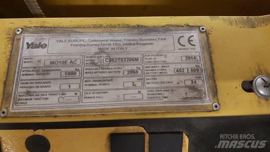 Yale MO10E Komissiózó alacsony emelésű targonca