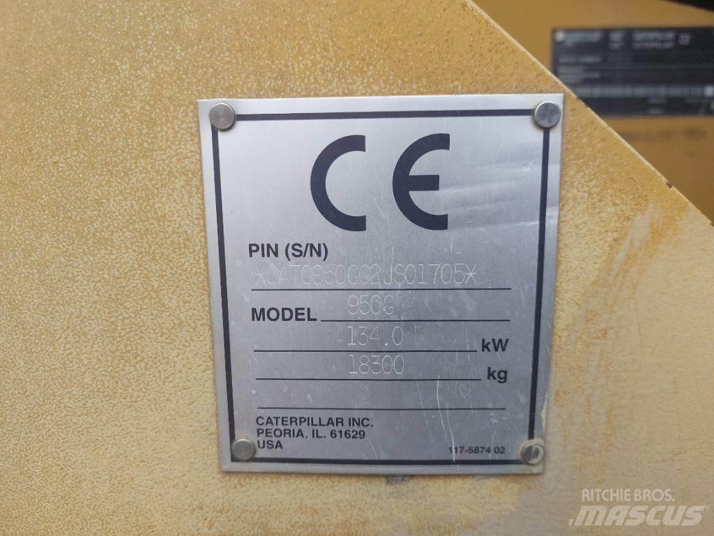 CAT 950G Gumikerekes homlokrakodók