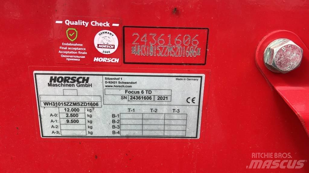 Horsch Focus 6 TD Sorvetőgép