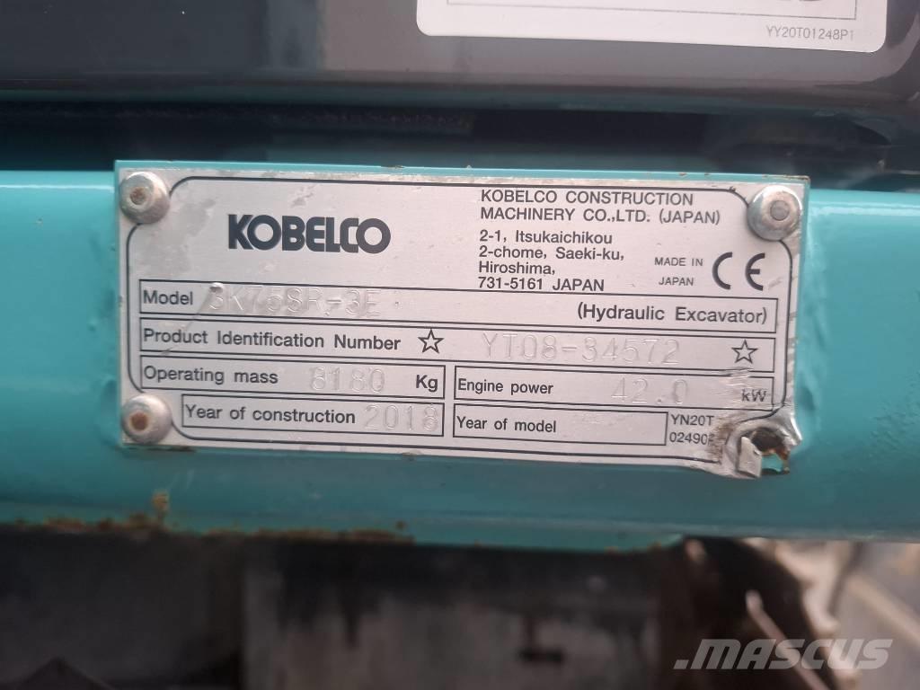 Kobelco SK 75 SR-3E Közepes (midi) kotrók 7 t - 12 t