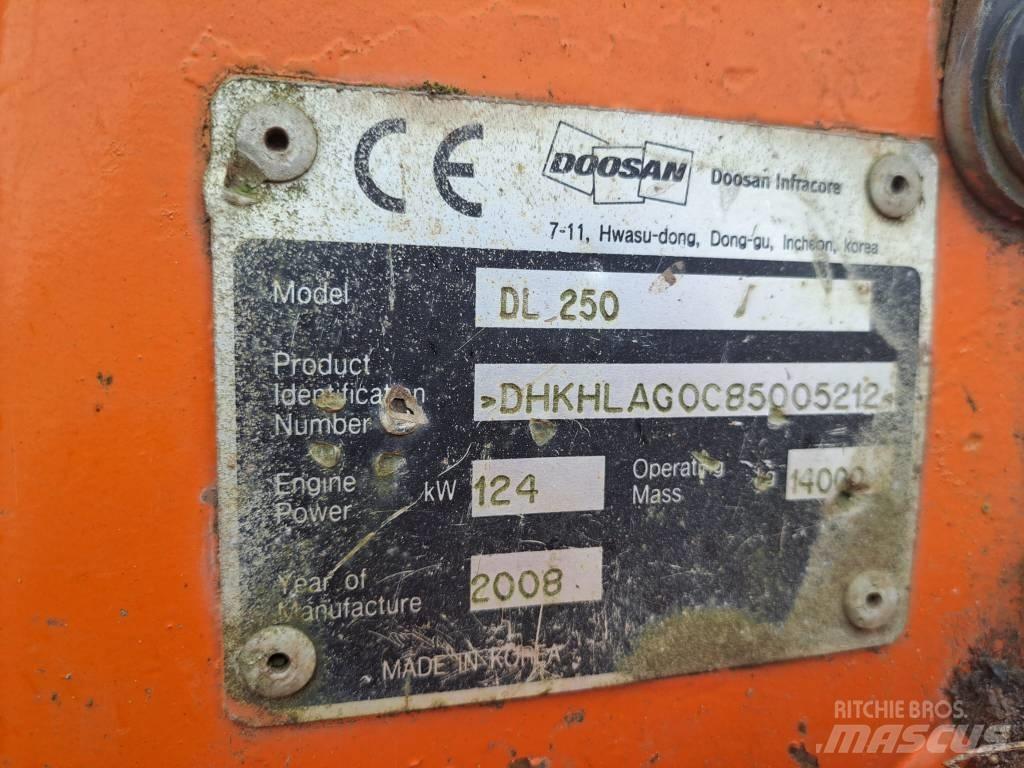 Doosan DL 250 Gumikerekes homlokrakodók
