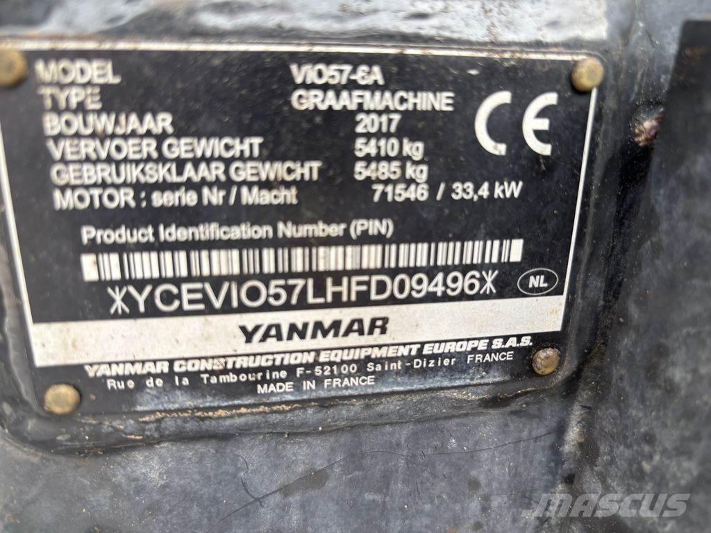Yanmar YAN VIO57 Mini kotrók < 7t