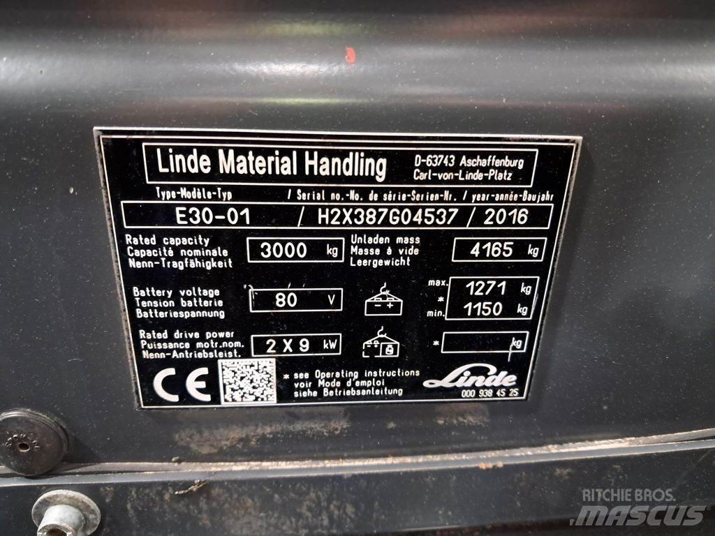 Linde E30-01 Elektromos targoncák