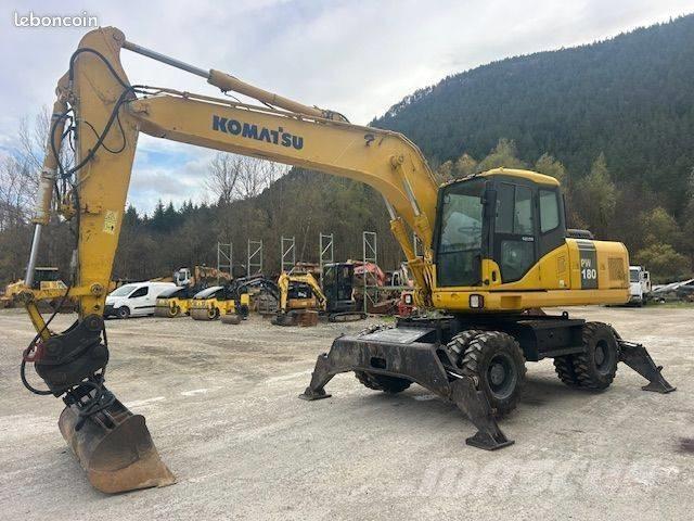 Komatsu PW 180 Gumikerekes kotrók