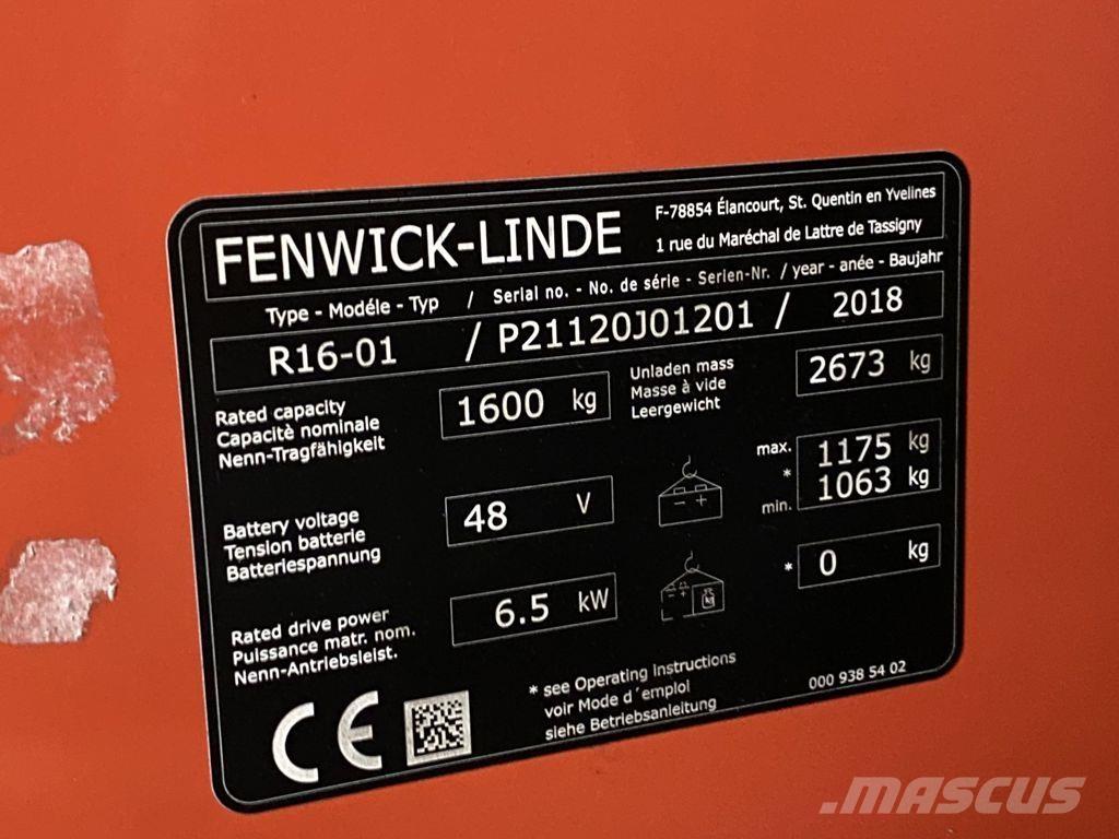 Linde R16-01 Tolóoszlopos targonca