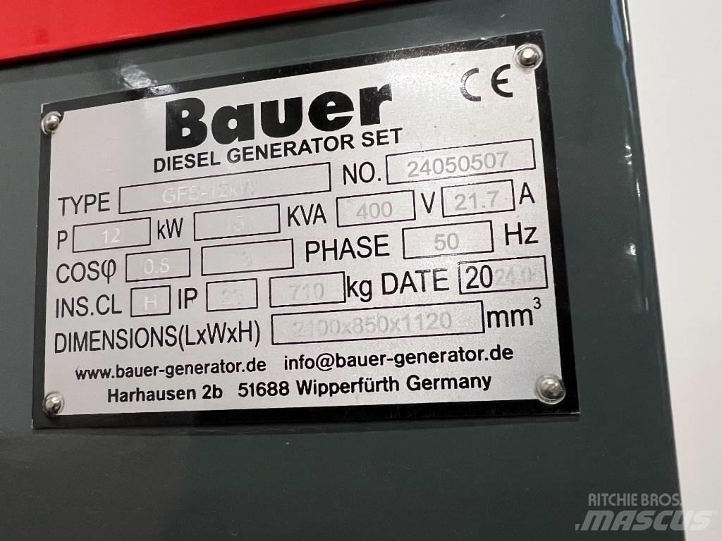 Bauer GFS-12 Dízel áramfejlesztők