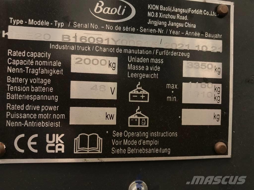 Baoli KBE 20-N Elektromos targoncák
