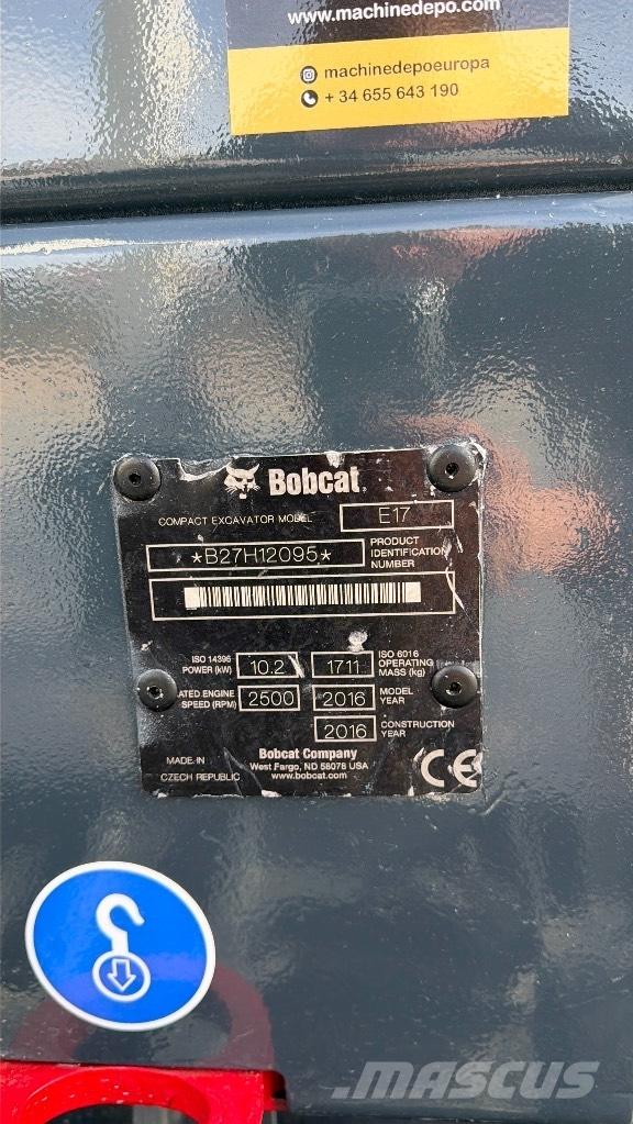 Bobcat E 17 Mini kotrók < 7t