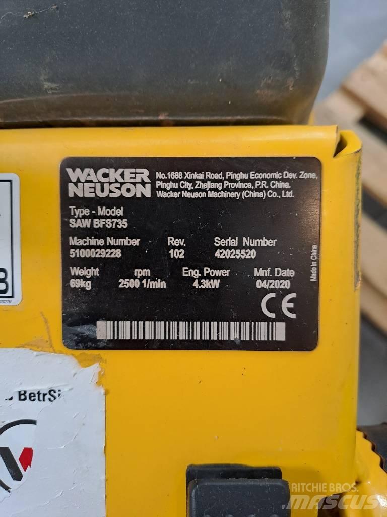 Wacker Neuson BFS735 Kő és Betonvágó eszközök