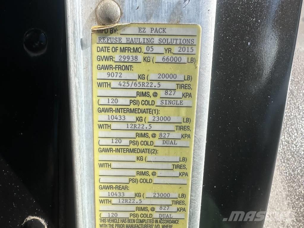 Peterbilt 320 Hulladék szállítók