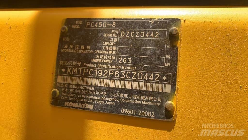 Komatsu PC 450 Lánctalpas kotrók