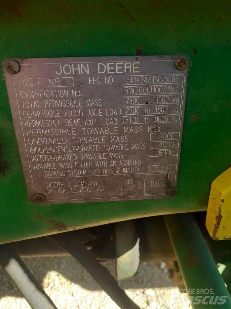 John Deere 7600 Traktorok