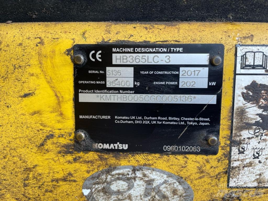 Komatsu HB 365 LC3 Lánctalpas kotrók