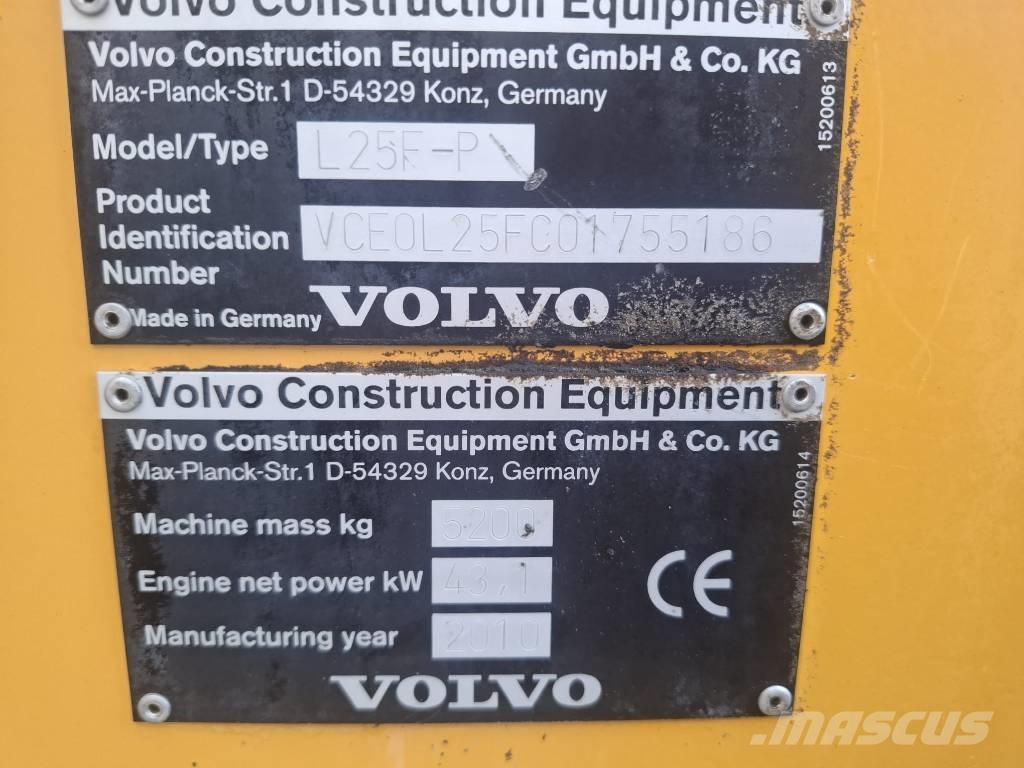 Volvo L 25 F-P Gumikerekes homlokrakodók
