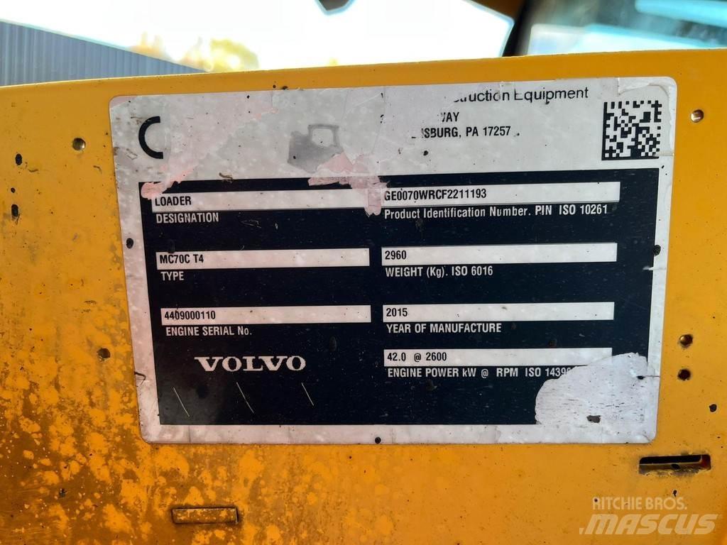Volvo MC 70 C Gumikerekes homlokrakodók