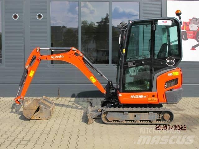 Kubota KX 018-4 Mini kotrók < 7t