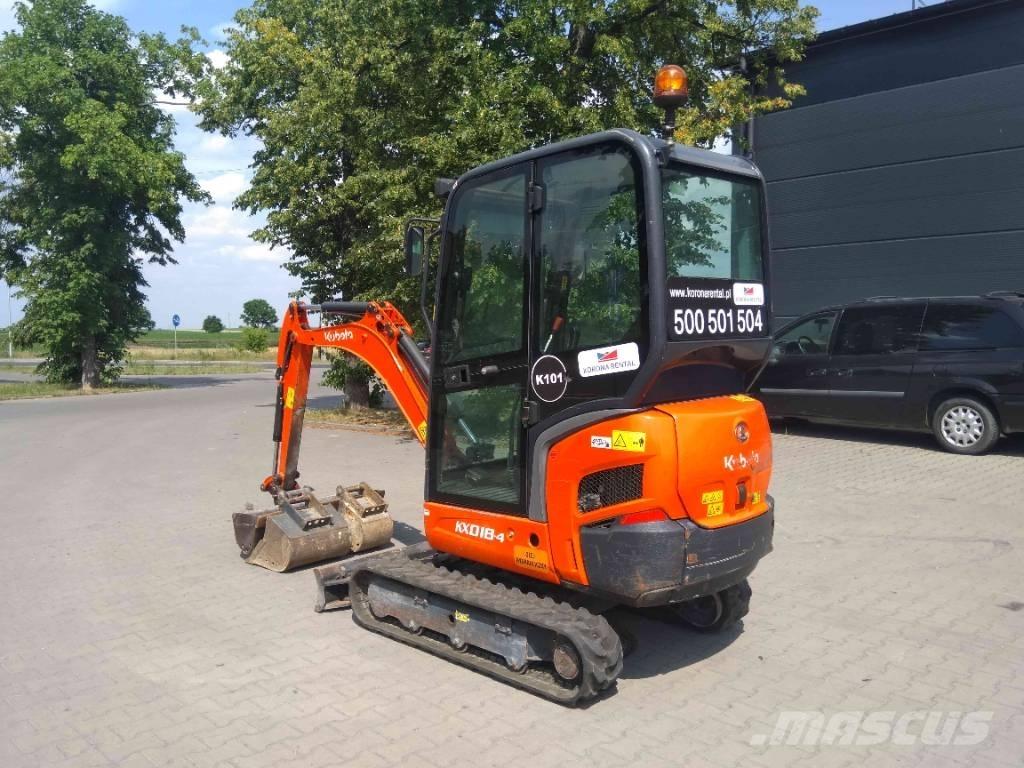 Kubota KX 018-4 Mini kotrók < 7t
