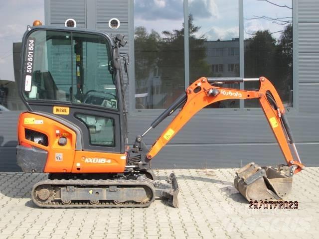 Kubota KX 018-4 Mini kotrók < 7t