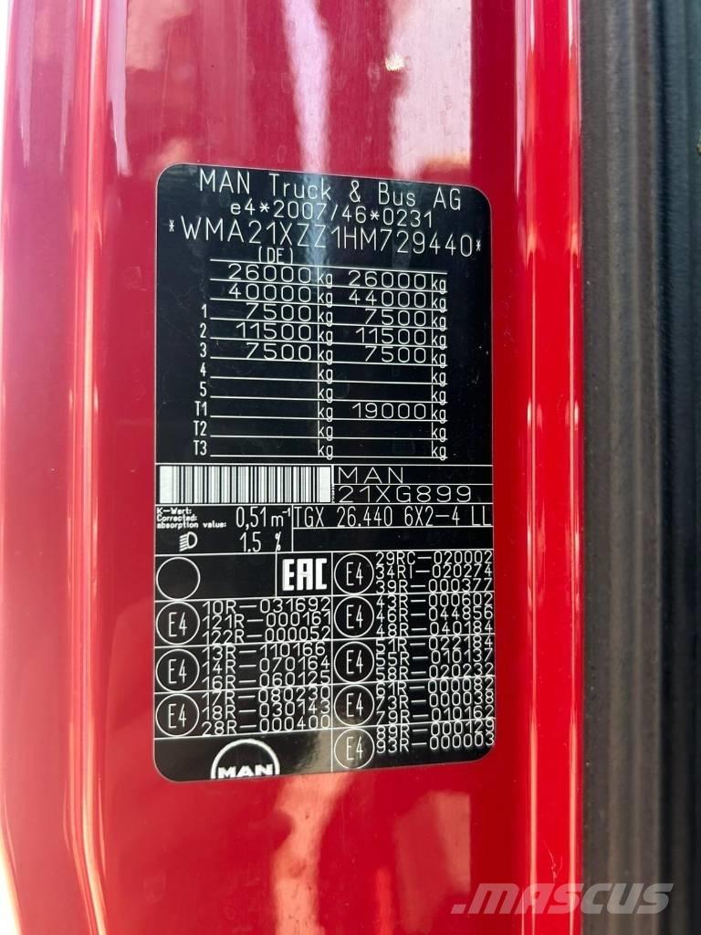 MAN TGX 26.440 Platós/Csörlős teherautók