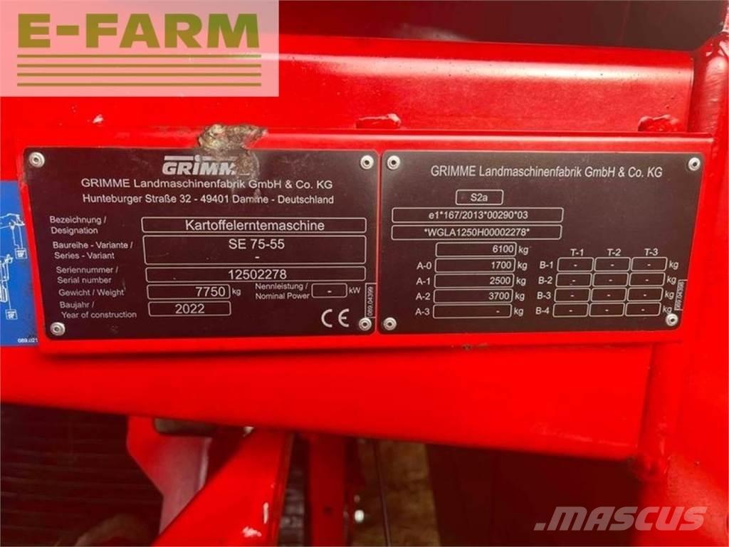 Grimme se 75-55 sb Burgonya kombájnok és kiszedők