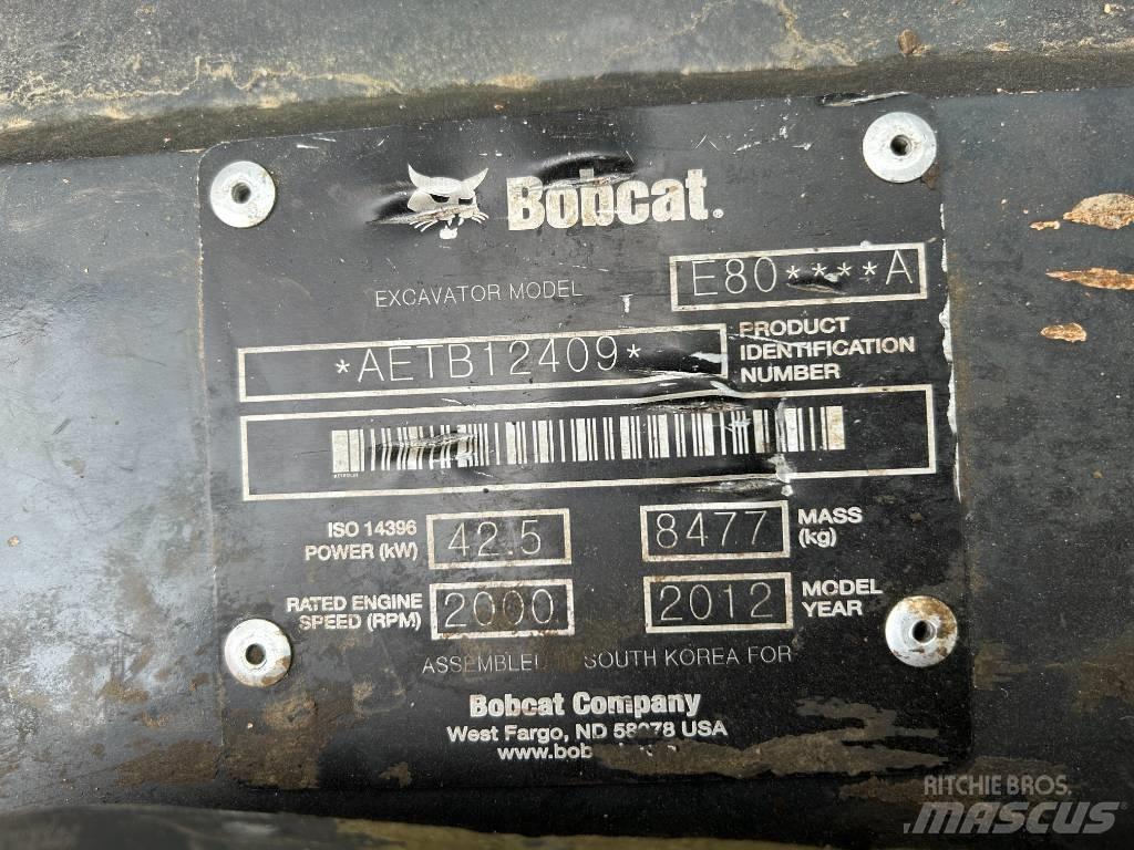 Bobcat E 80 Lánctalpas kotrók