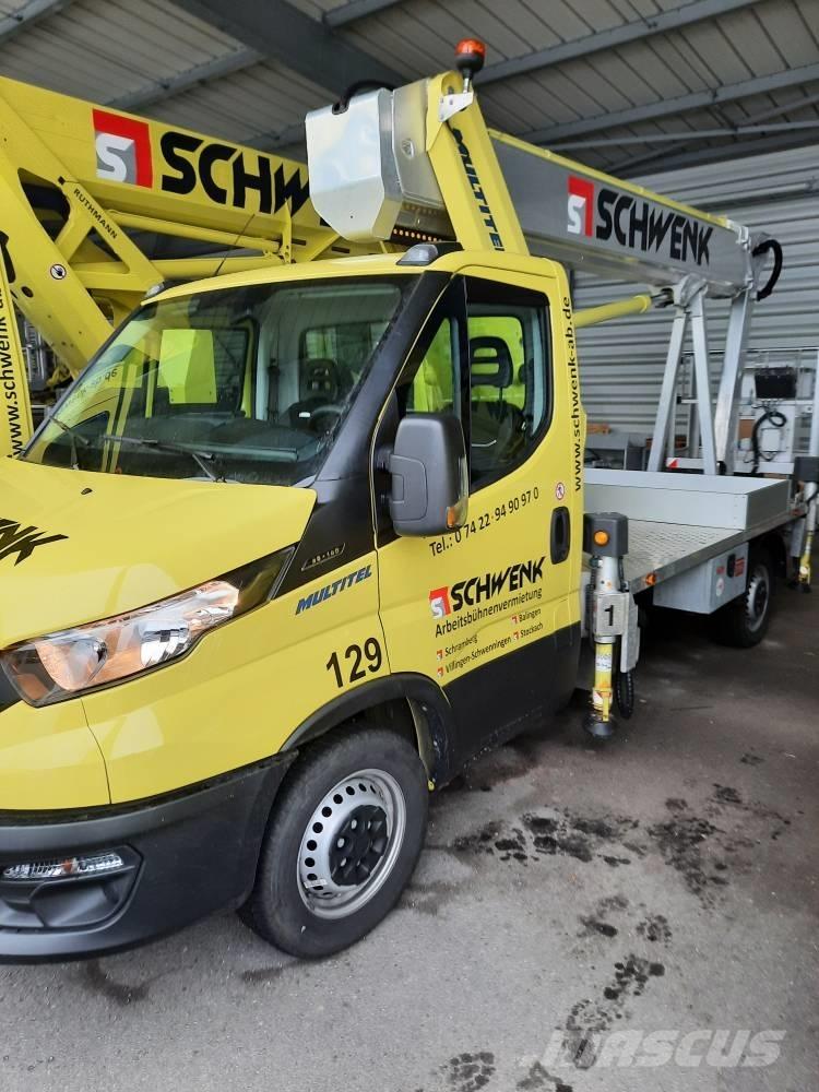 Multitel MJE 250 3.5 Teherautóra szerelt emelők és állványok