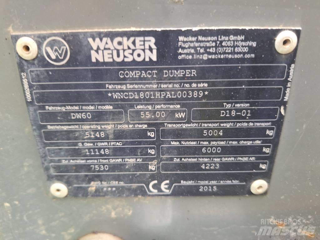 Wacker Neuson DW 60 Mezei dömperek