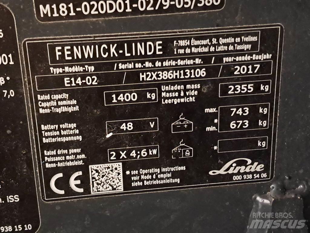 Linde E14-02 ion Elektromos targoncák