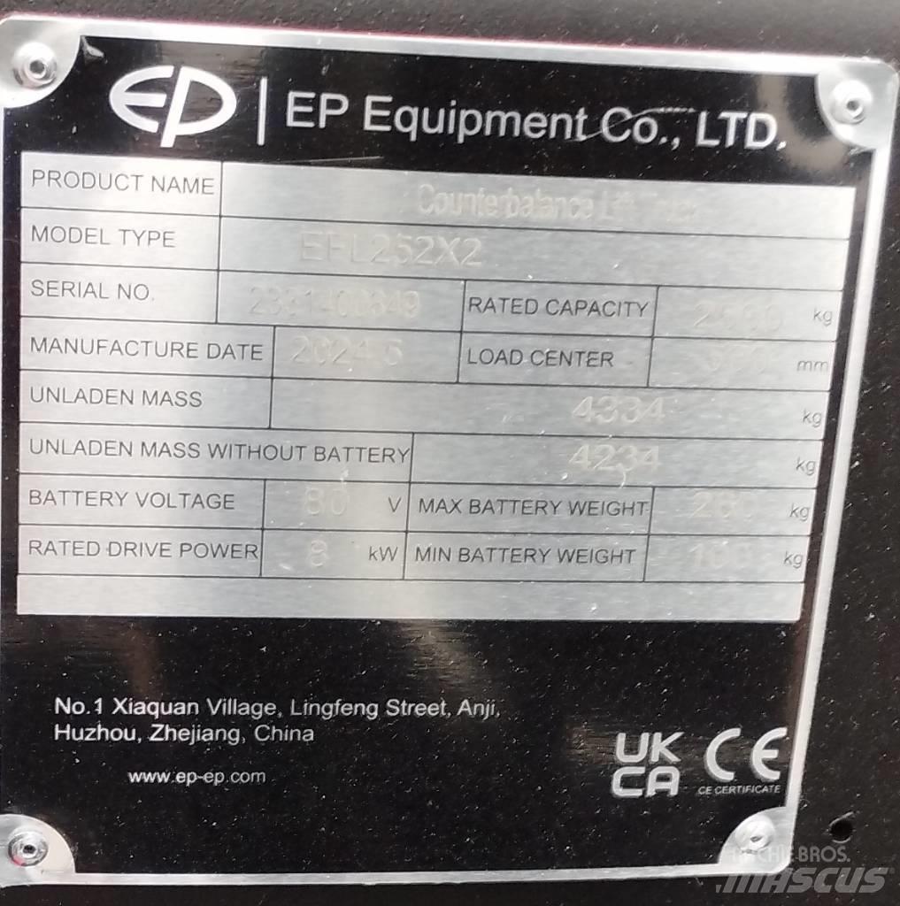 EP EFL 252 X LI-ON Elektromos targoncák