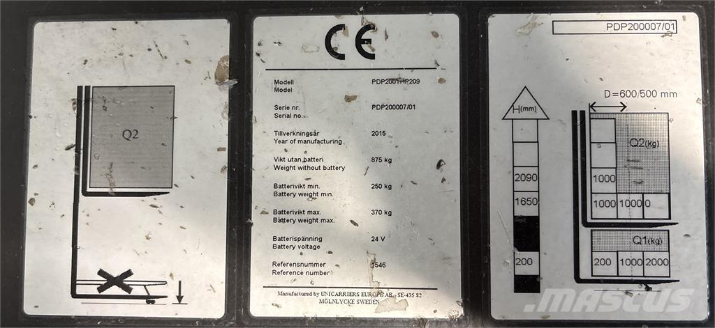 Atlet PDP200 Elektromos gyalogkíséretű targoncák