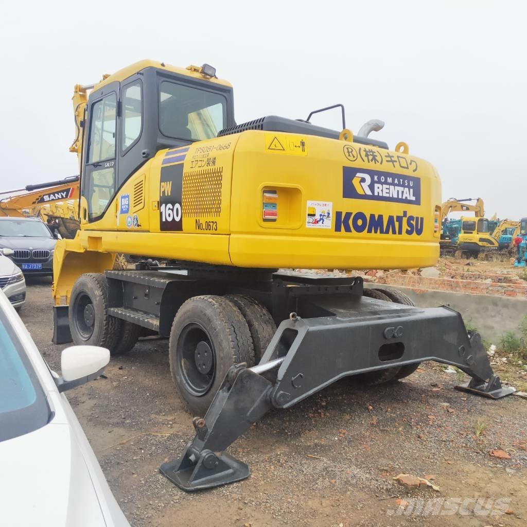 Komatsu PW160W-7 Gumikerekes kotrók