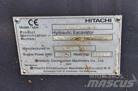 Hitachi ZX135 US-6 Lánctalpas kotrók
