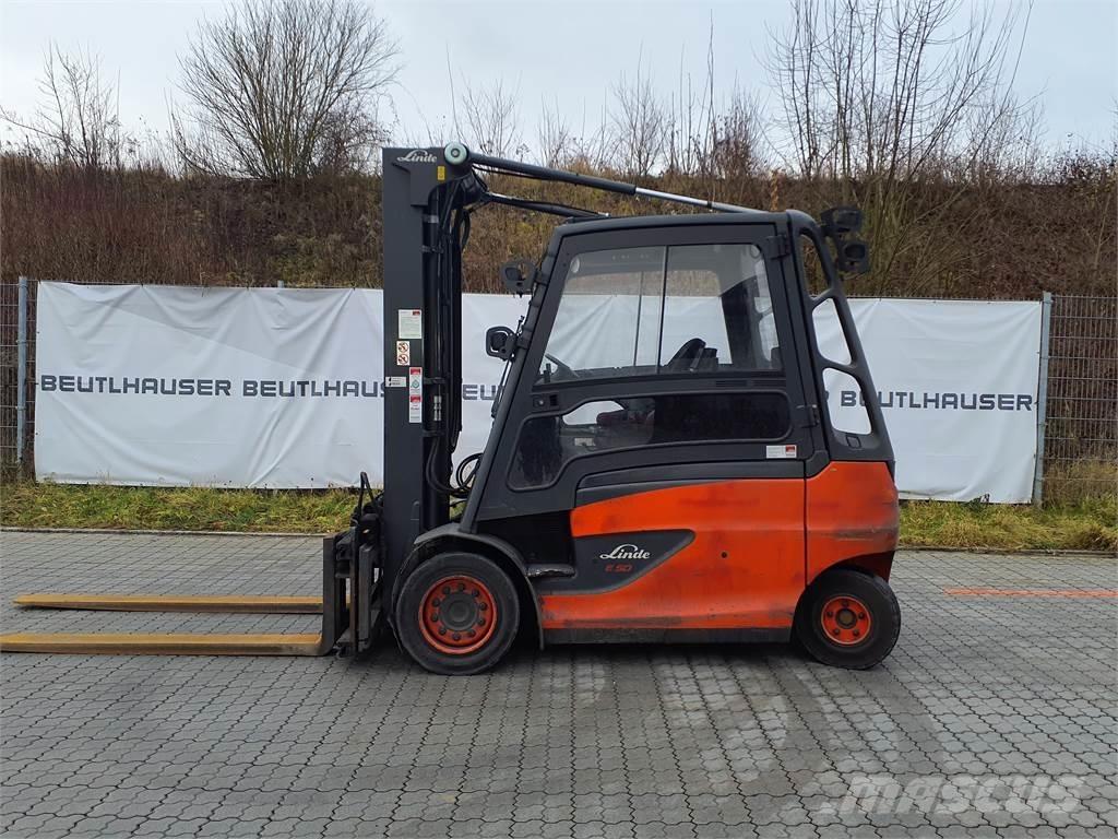 Linde E50HL Elektromos targoncák