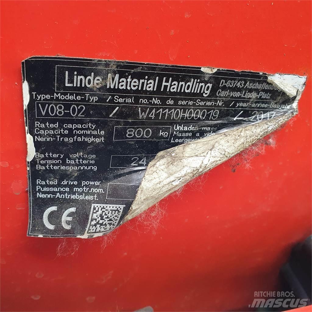 Linde V08-02 Komissiózó közepes emelésű targonca