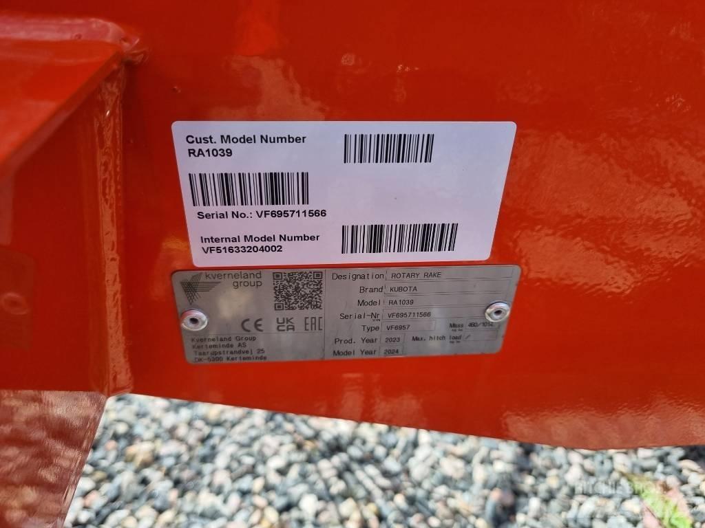 Kubota RA 1039 Rendforgatók