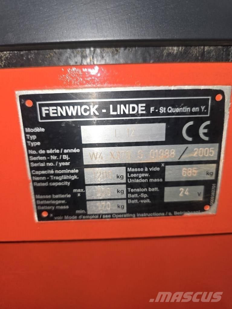 Linde L 12 Elektromos gyalogkíséretű targoncák