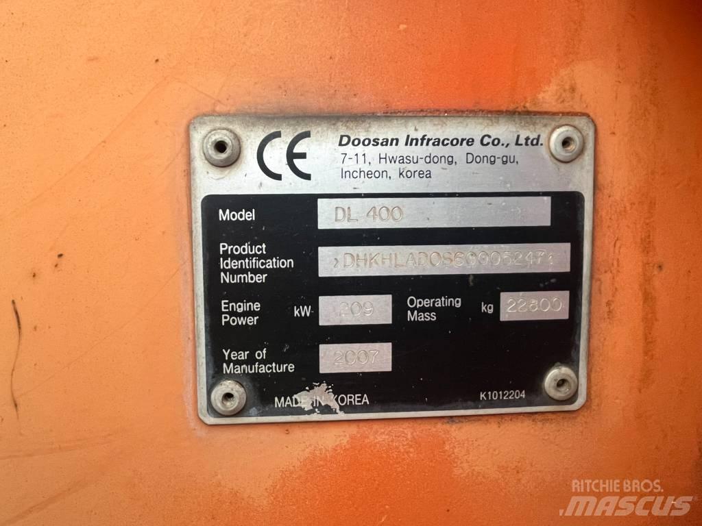 Doosan DL 400 Gumikerekes homlokrakodók