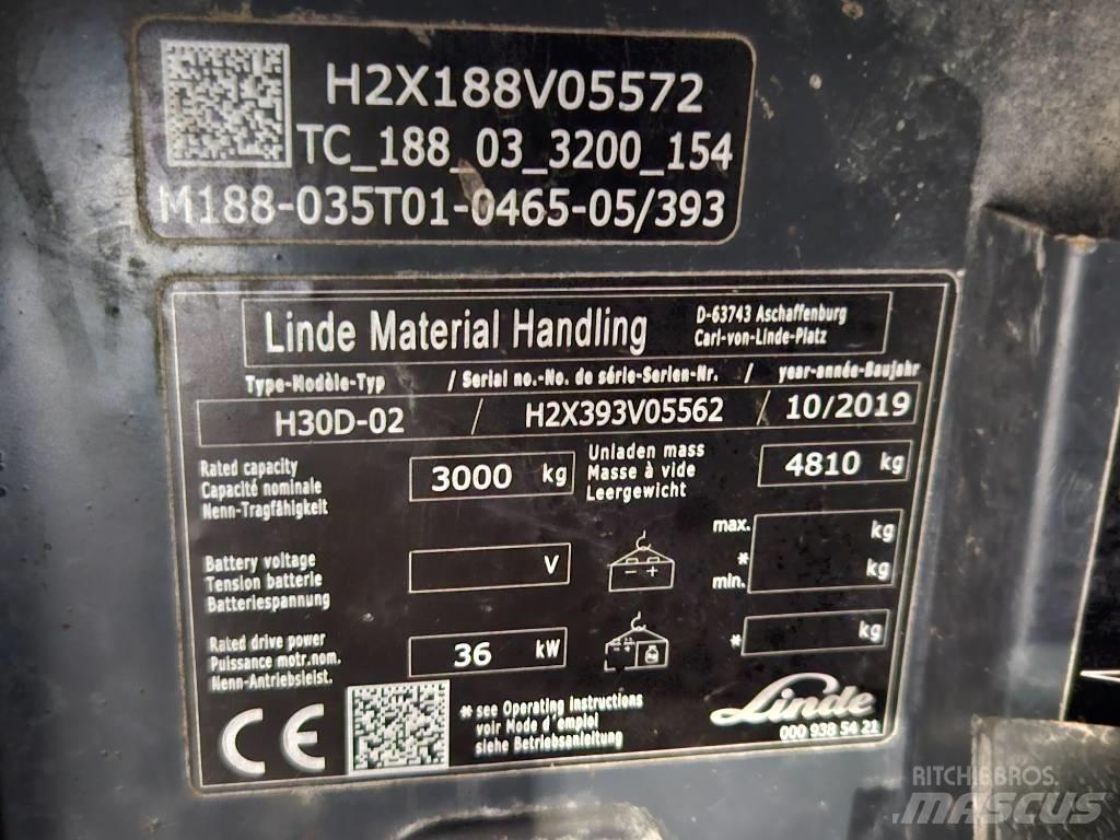 Linde H30D Dízel targoncák