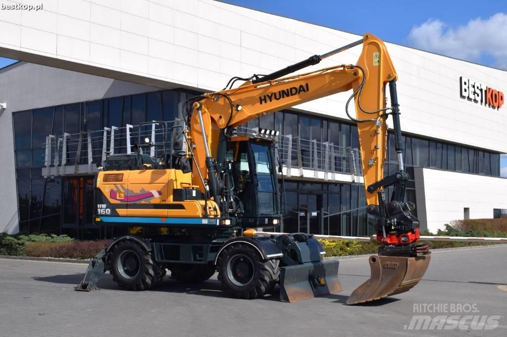 Hyundai HW 160 Gumikerekes kotrók