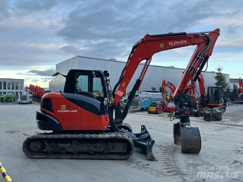 Kubota KX 080-4 Mini kotrók < 7t