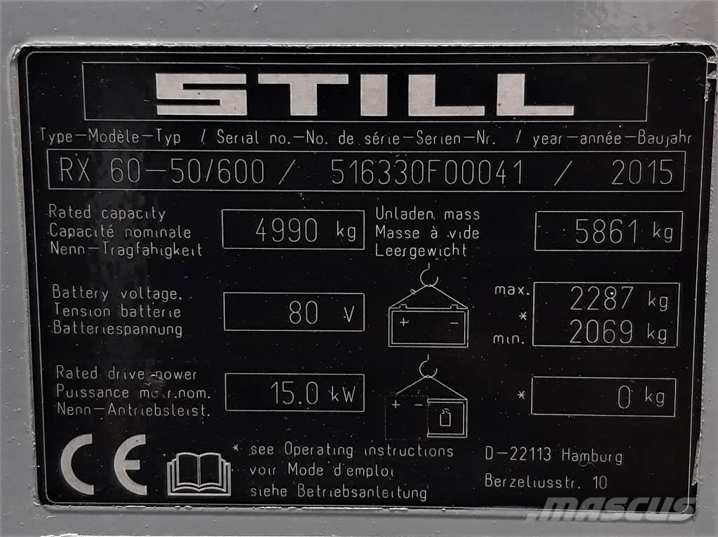 Still RX60 50 600 Elektromos targoncák